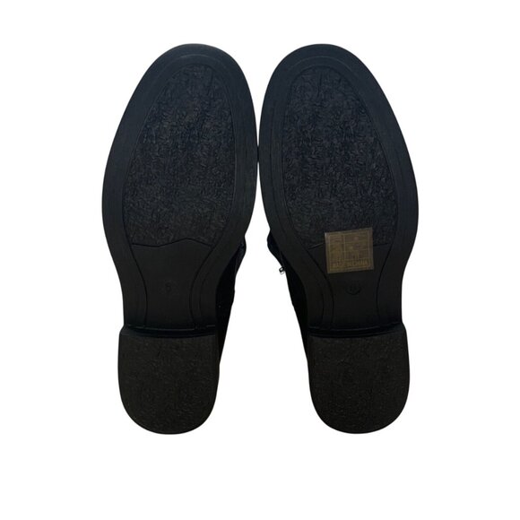 Shoe Ahoic Women’s Black Faux Suede Inside Zipper closure Knee High Boots Size 6 - Picture 8 of 9